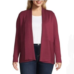 Liz Claiborne Long Sleeve Shawl Collar Cardigan -